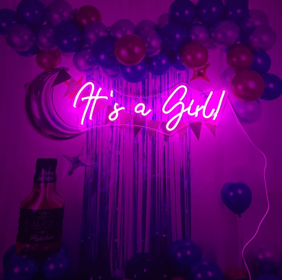It's a Girl ნეონი გენდერული წვეულებისთვის