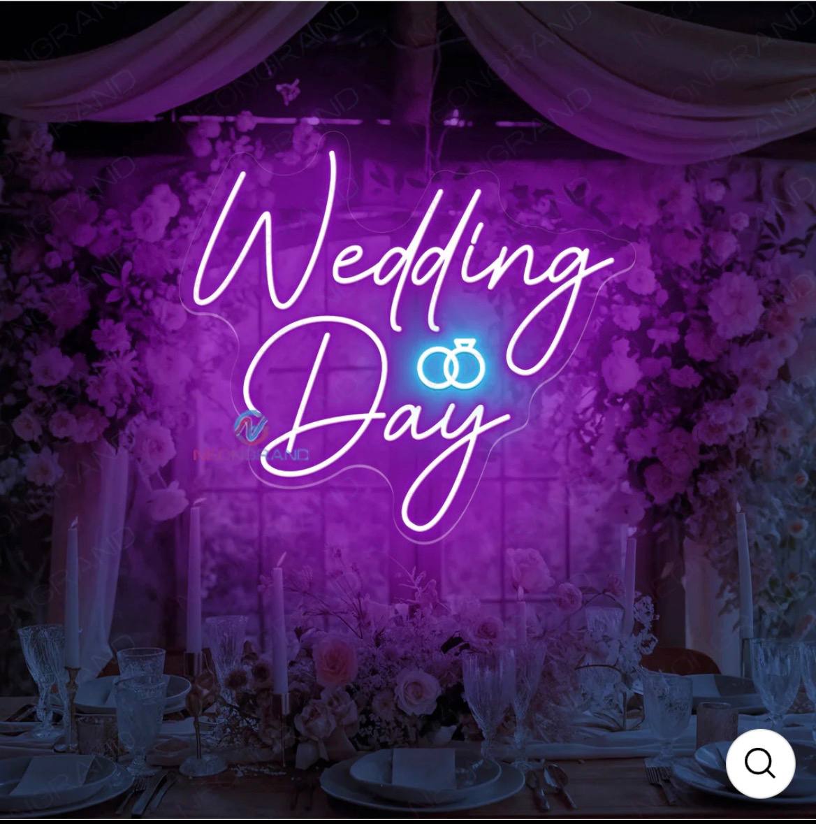 Wedding Day ნეონი საქორწილო სივრცეში